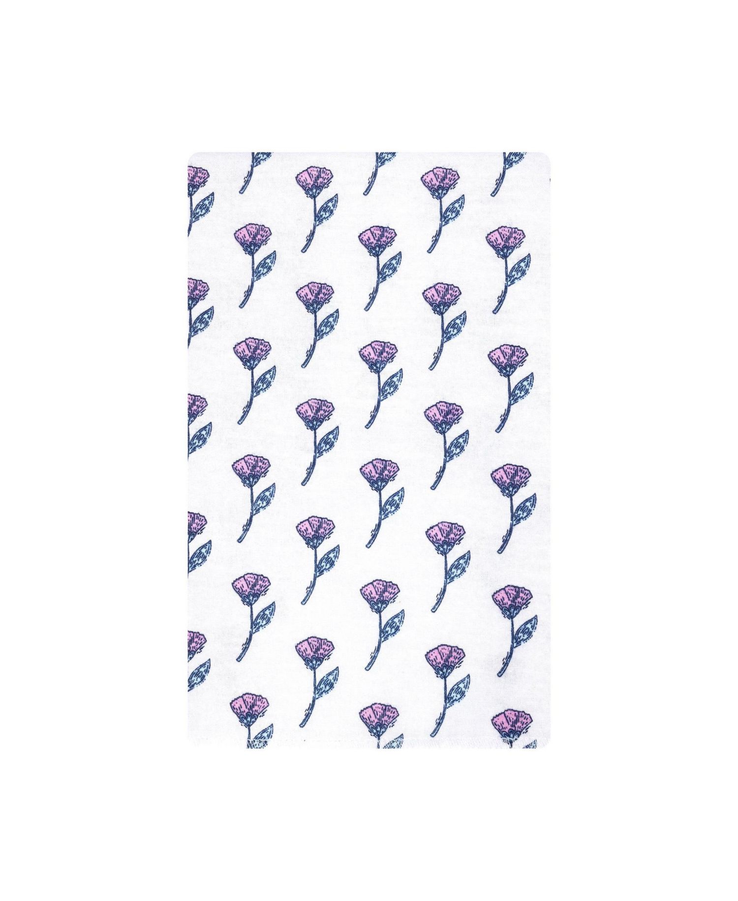 Girl Cotton Poly Flannel Burp Cloths 10-Pack