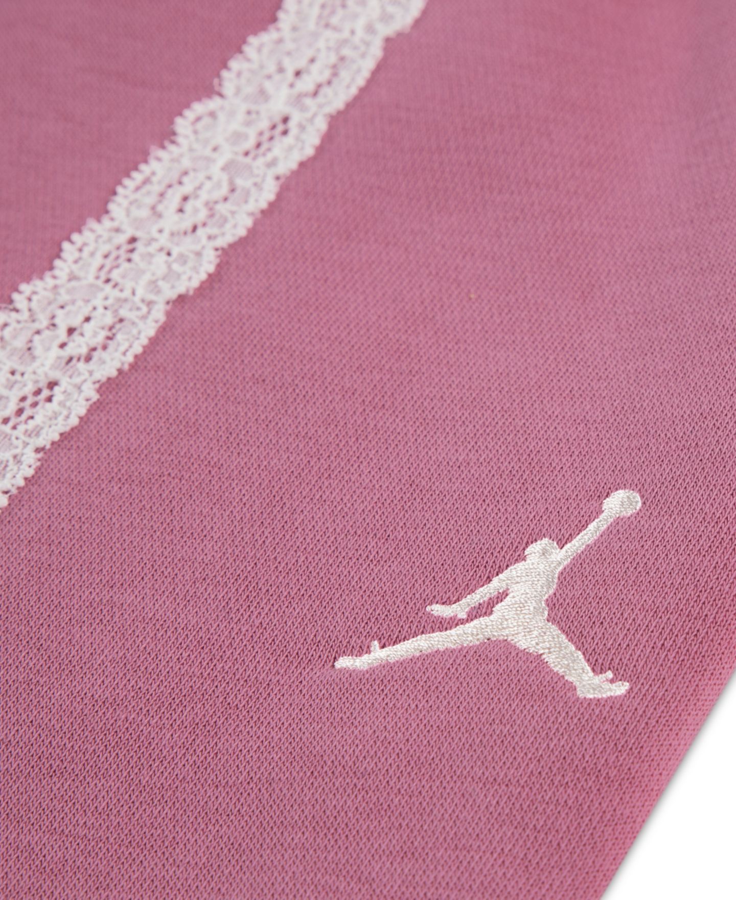 Брюки Jordan Allstar Fleece Drawcord Pant для девочек, цвет: Пустынный ягодный — фото 3