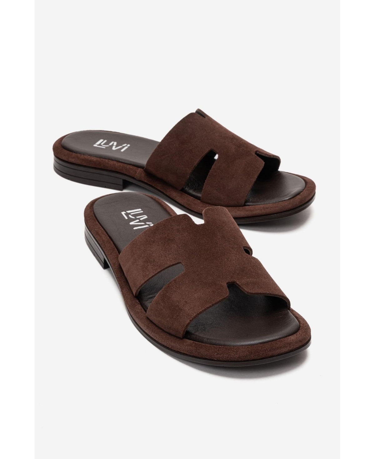 Forever & Always Women's Shoes Brio Leather Slide