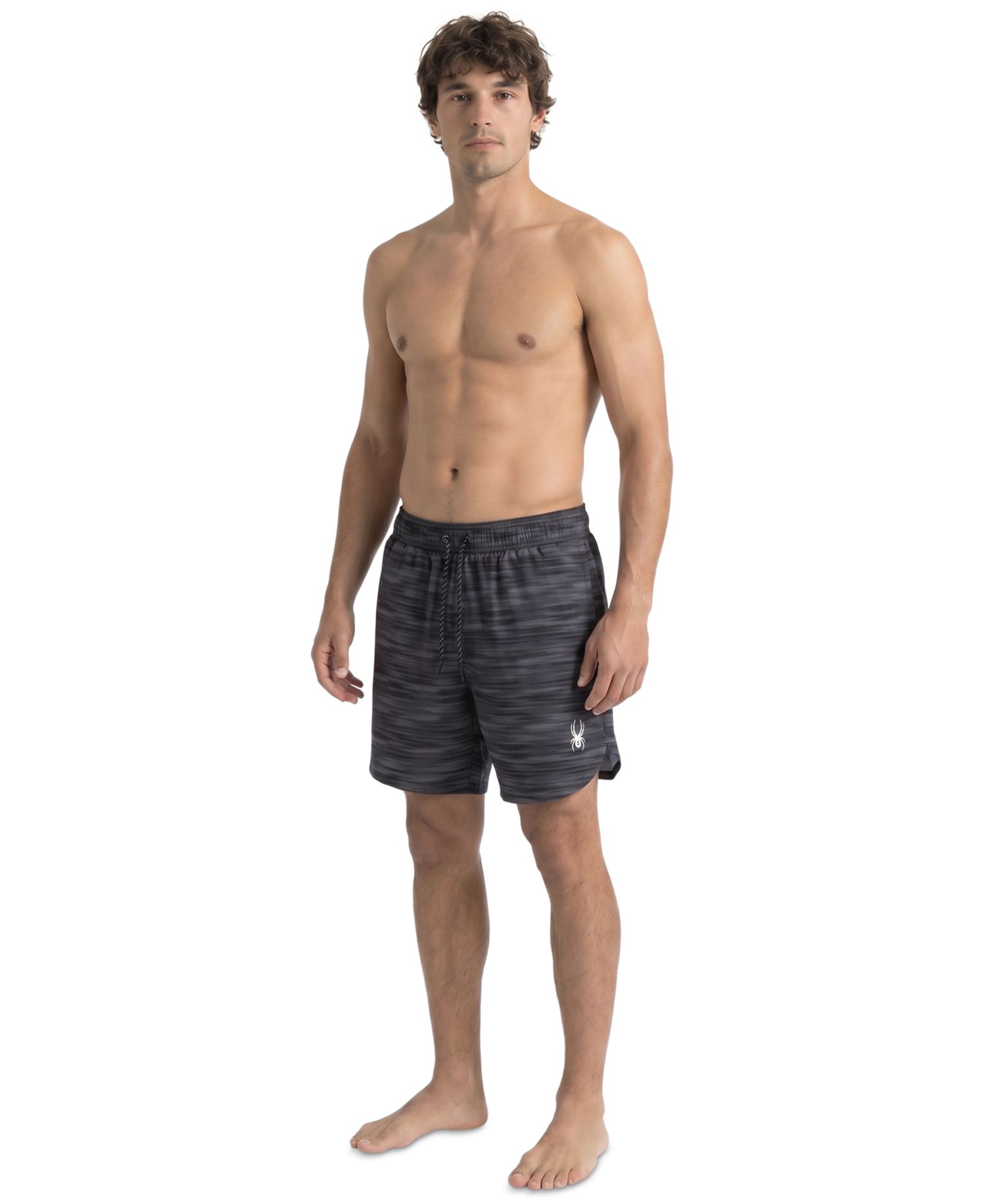 Men's Jute Print Scallop 7.5" Volley Swimsuit