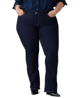 Plus Size Classic Mid-Rise Bootcut Jeans