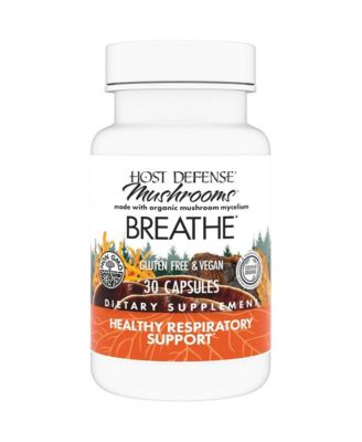 Host Defense Breathe Capsules - Immune & Respiratory Support Mushroom Supplement - Herbal Lung Health Supplement with Chaga, Reishi & Cordyceps