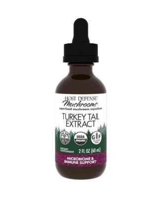 Host Defense Turkey Tail Extract - Digestive Health & Immune Response Support Supplement - Mushroom Supplement for Gastrointestinal & Gut Microbiome S