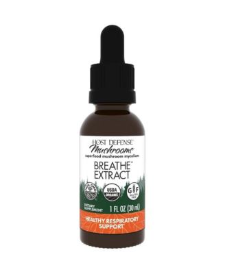 Host Defense Breathe Extract - Immune & Respiratory Support Mushroom Liquid Supplement - Herbal Lung Health Supplement with Chaga, Reishi & Cordyceps