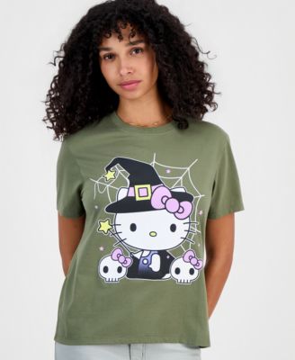 Juniors' Hello Kitty Witch Crewneck Tee