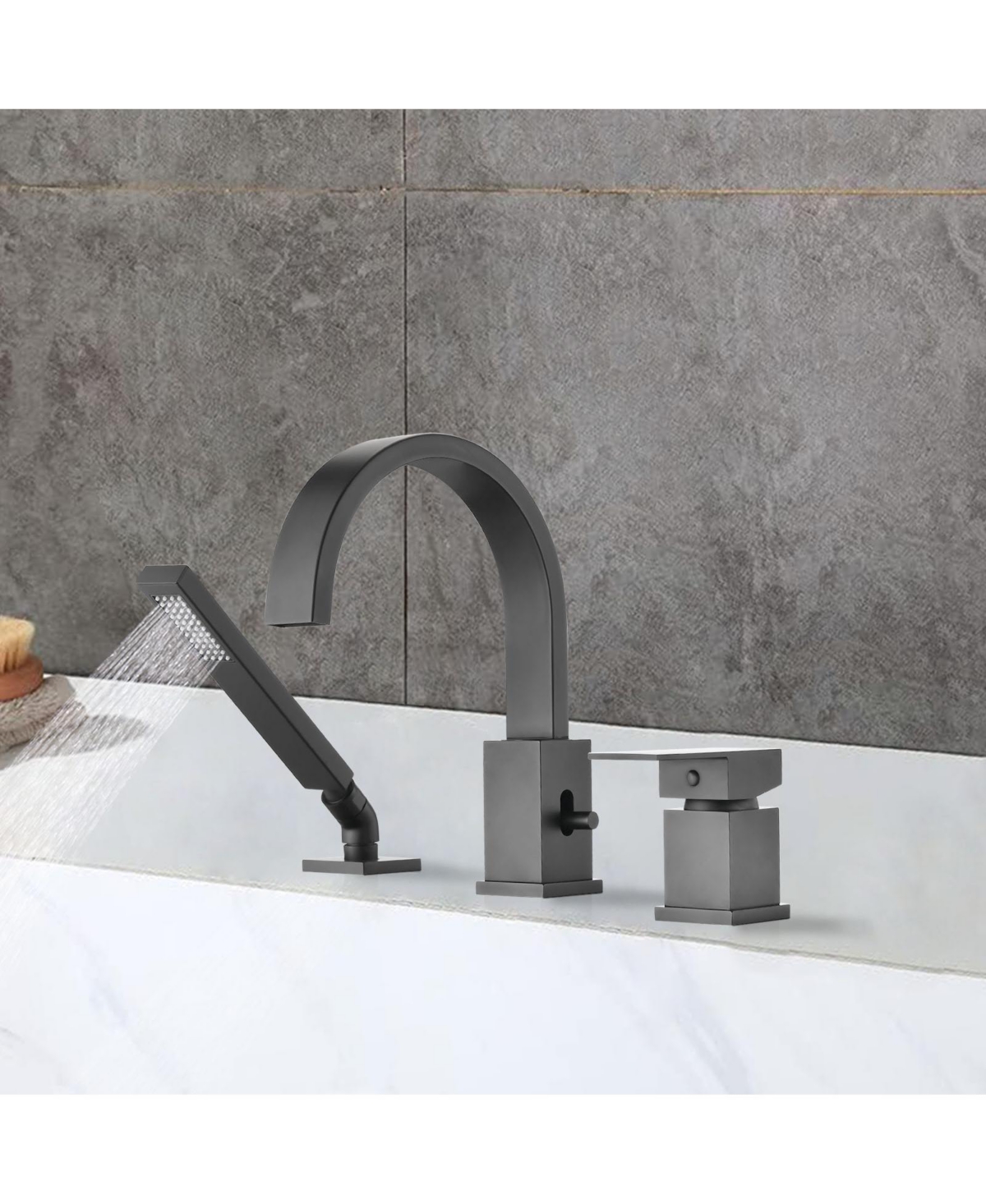 Phying Waterfall Bathtub Faucet with Sprayer