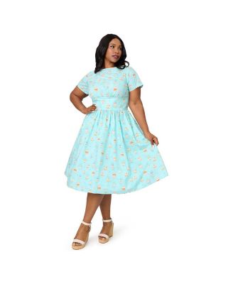 Plus Size 1950s Swing Dress