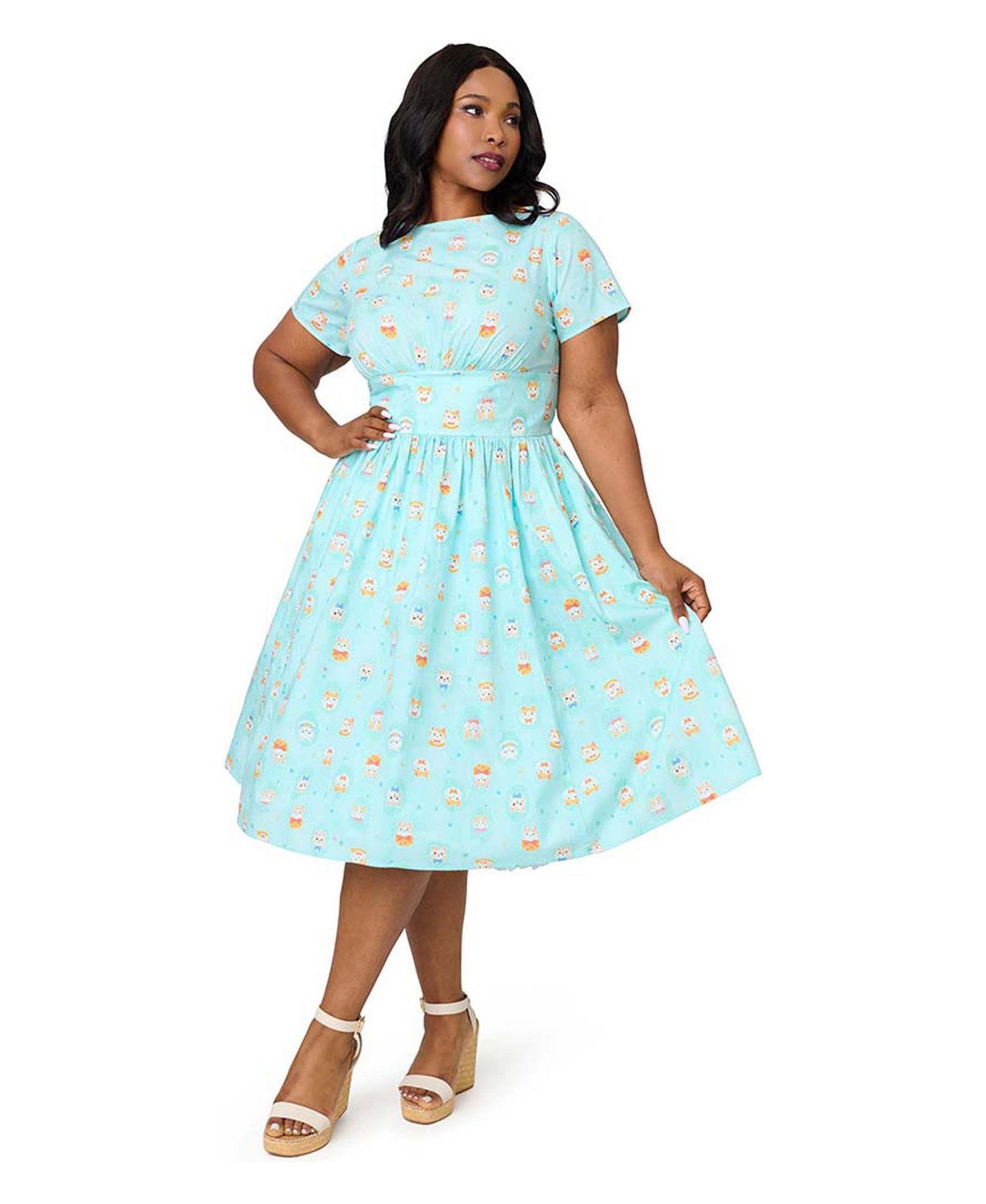 Plus Size 1950s Swing Dress