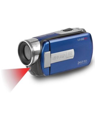 MN80NV 1080p Full HD 3" Touchscreen Camcorder with Nightvision, Blue