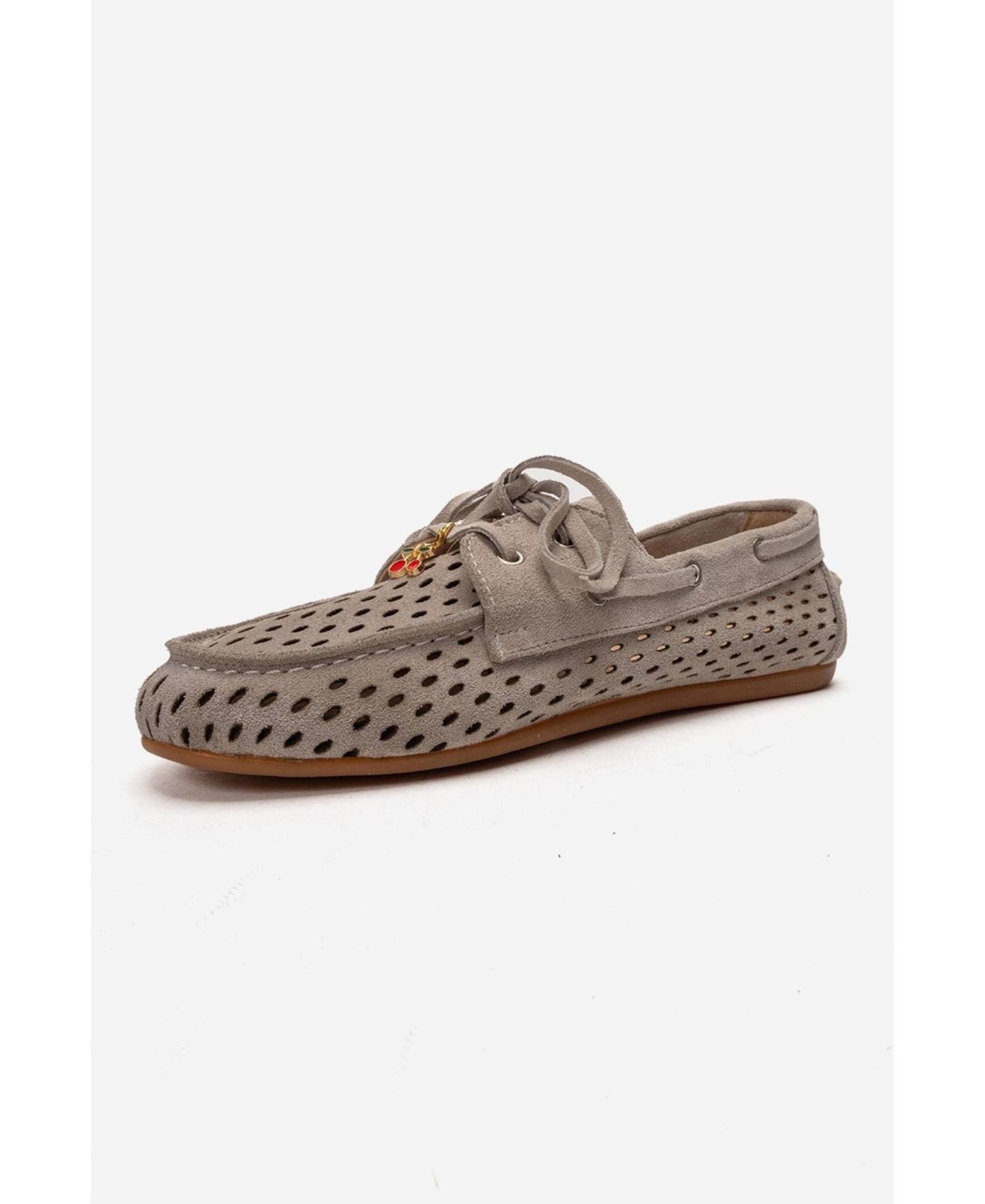 Женские туфли Forever & Always Shoes Stevo Leather Lace Up Loafer, цвет: Бежевый замшевый — фото 7