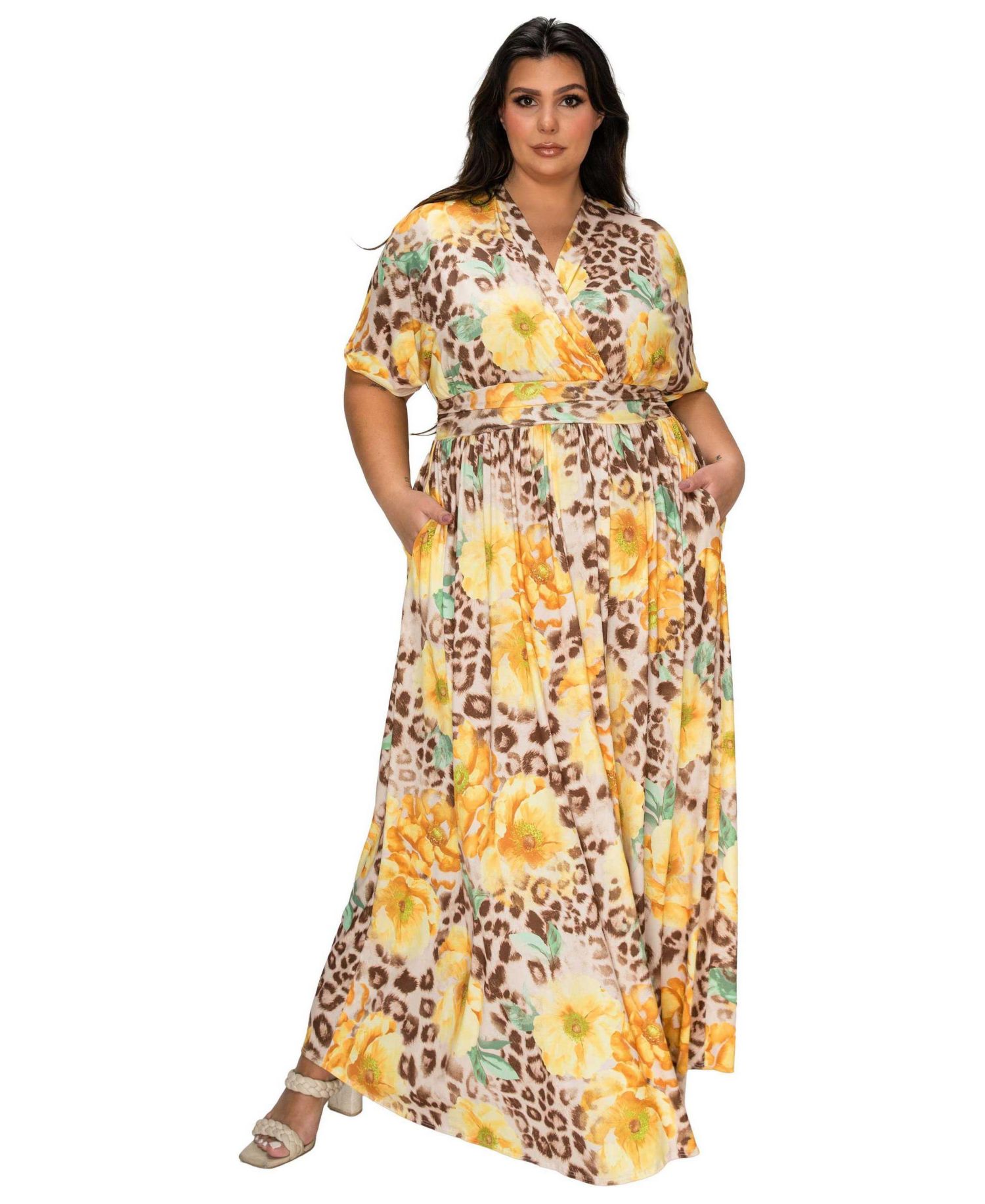 Plus Size Panthera Empire Waist Dress