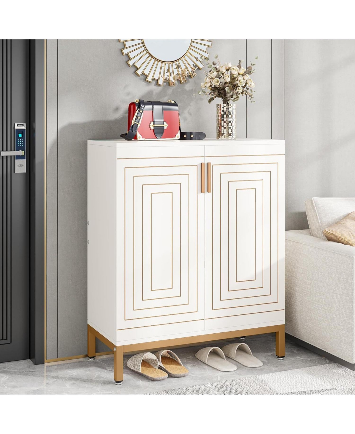 Slickblue 5 Tier Modern Shoe Storage Organizer for Entryway and Closet