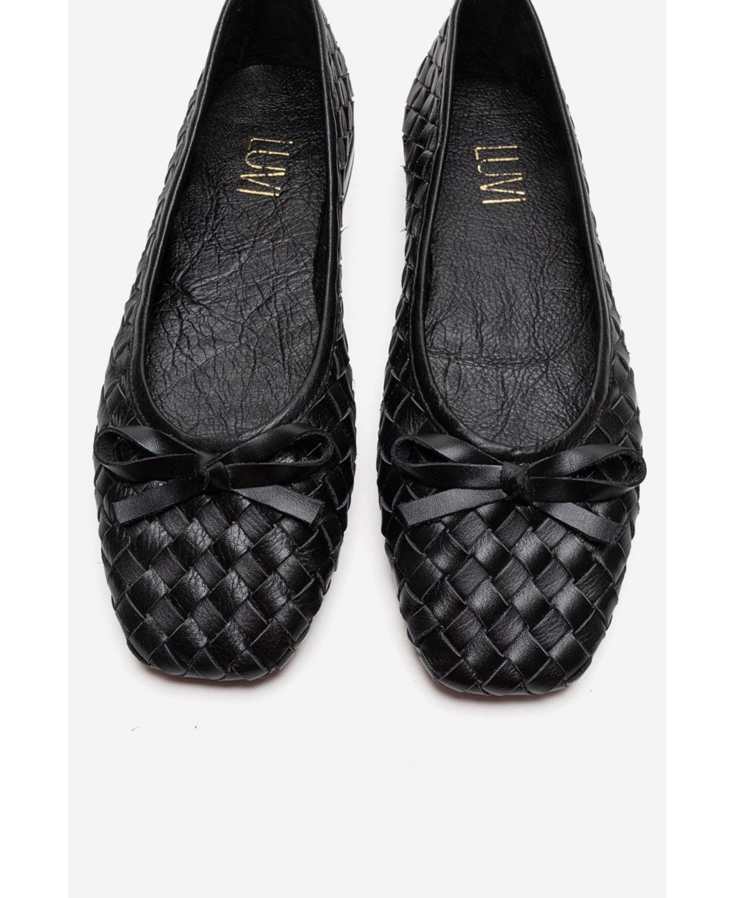 Женские балетки Forever & Always Shoes Garen Leather Ballet, цвет: Чёрный — фото 5