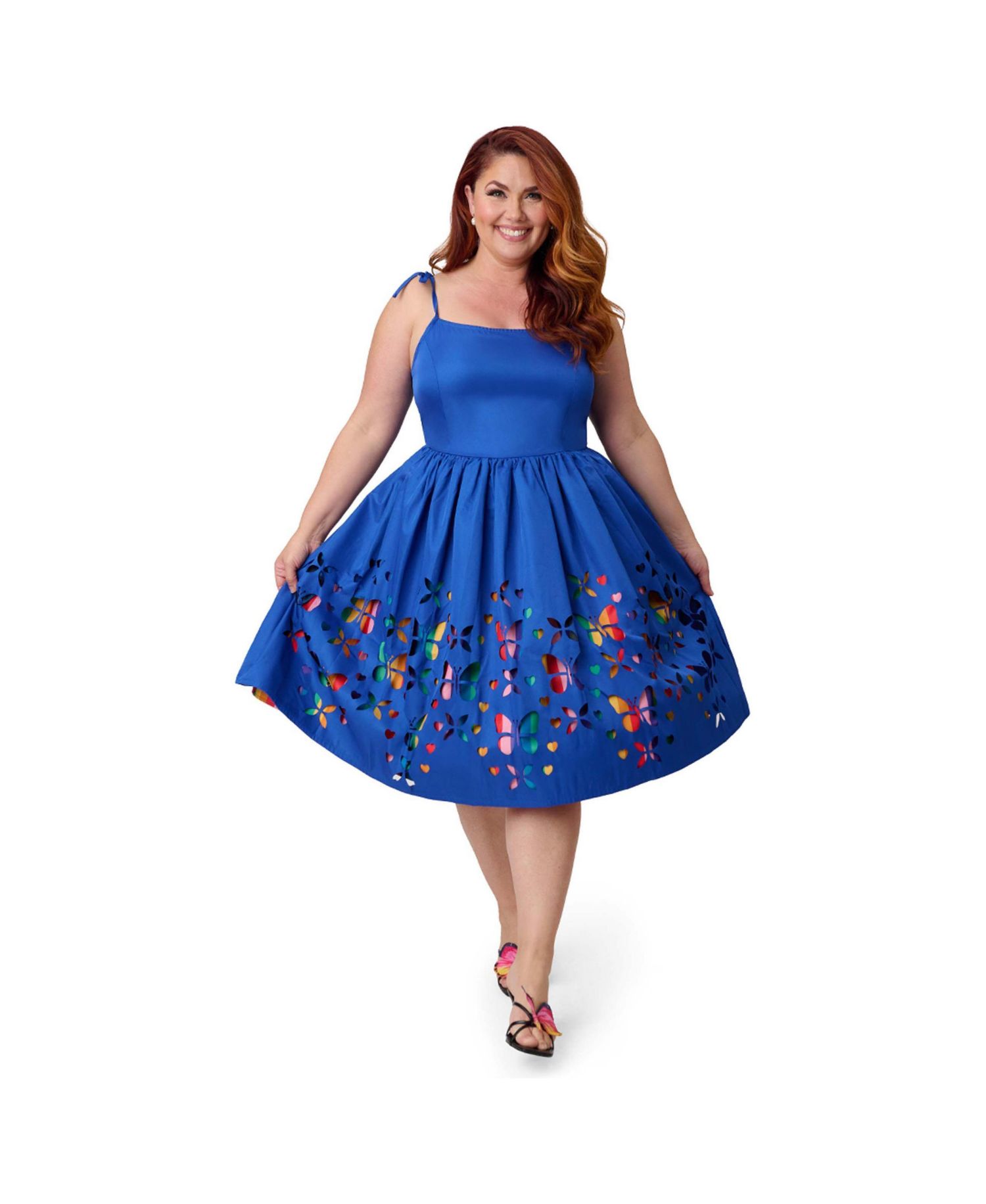 Women's Plus Size 1950s Bobbie Swing Dress