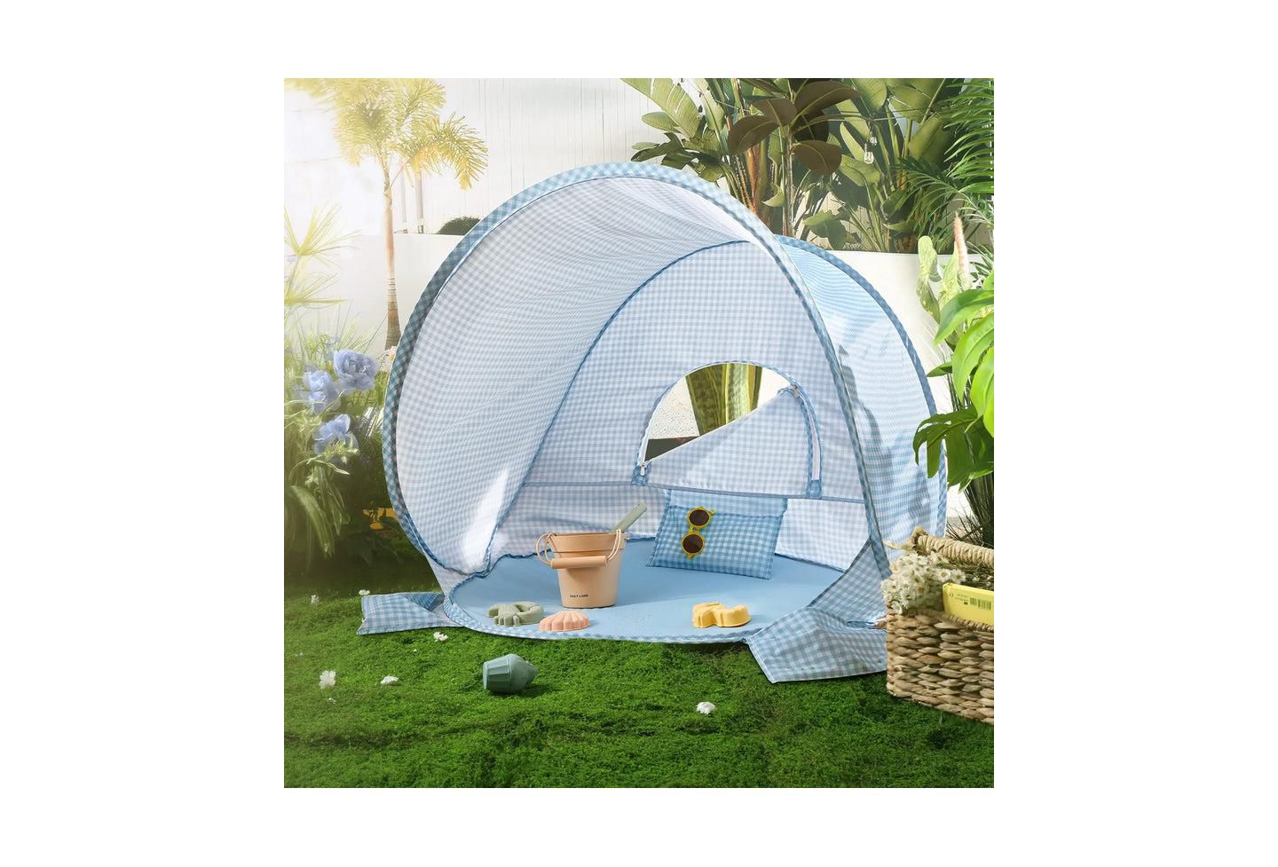 Детская игрушка Tiny Land One-Stop Beach Tent, 35.43"L x 27.56"W x 31.5"H, Ages 6+ Months, цвет: Синий — фото 6