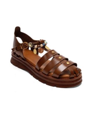 Women's Solis Leather Beaded Sandal
