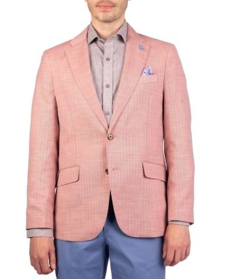 Men Solid Dobby Sport Coat