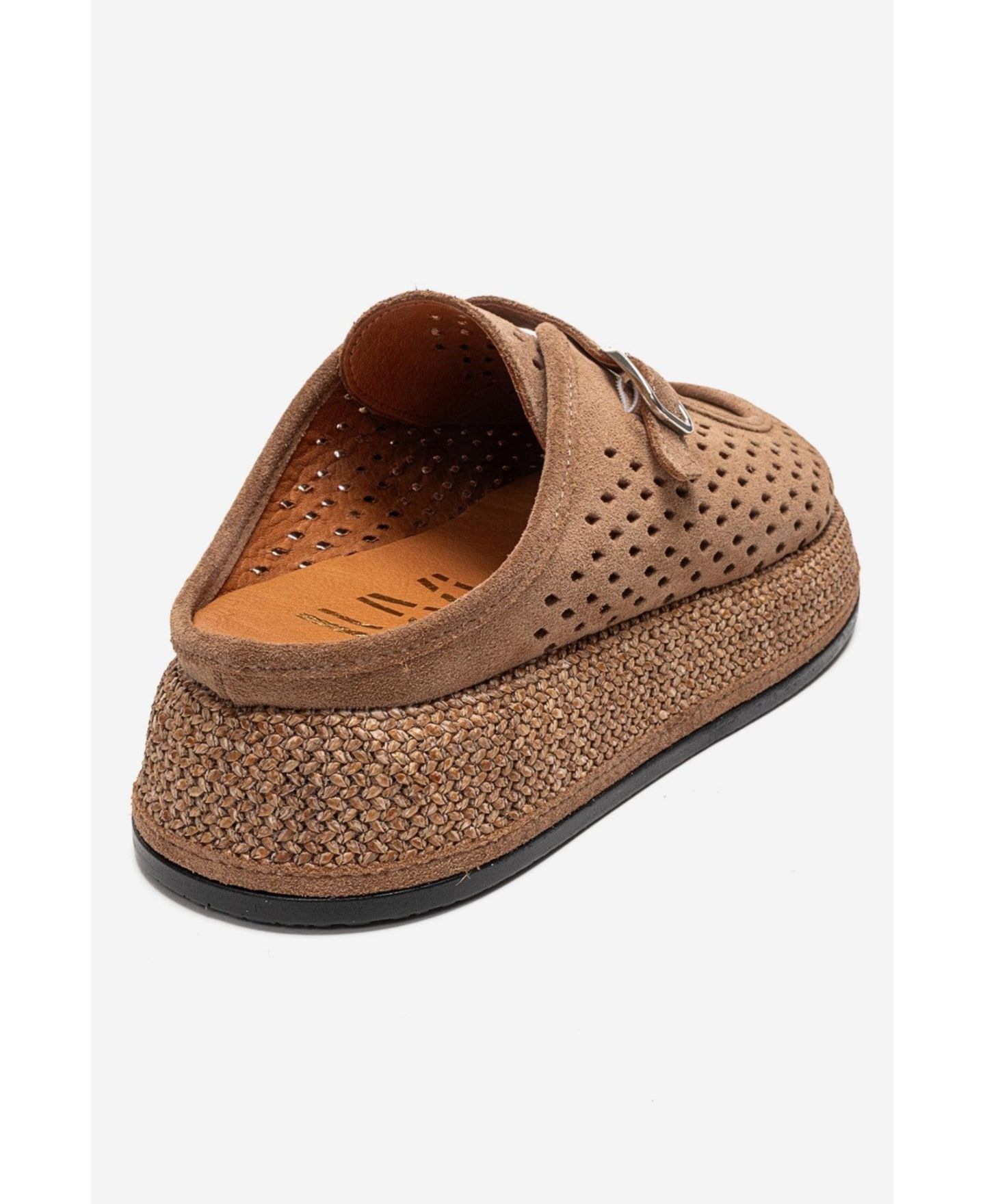 Женские сабо Forever & Always Shoes Vone Leather Mule, цвет: Коньячный замшевый — фото 6