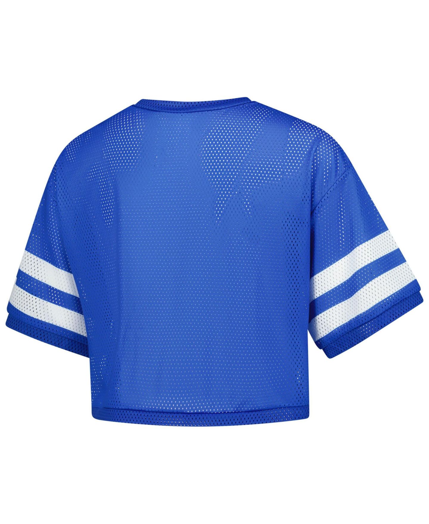 Женская футболка ZooZatz Royal Kentucky Wildcats V-Neck Mesh Cropped — фото 3