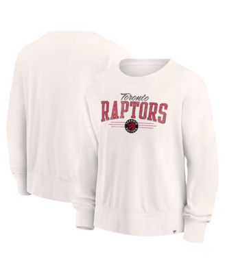 Women's Cream Toronto Raptors Close the Game Pullover Sweatshirt