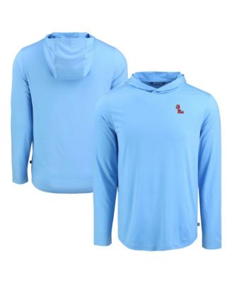Men's Powder Blue Ole Miss Rebels Coastline Epic Comfort Eco Long Sleeve Hoodie T-Shirt