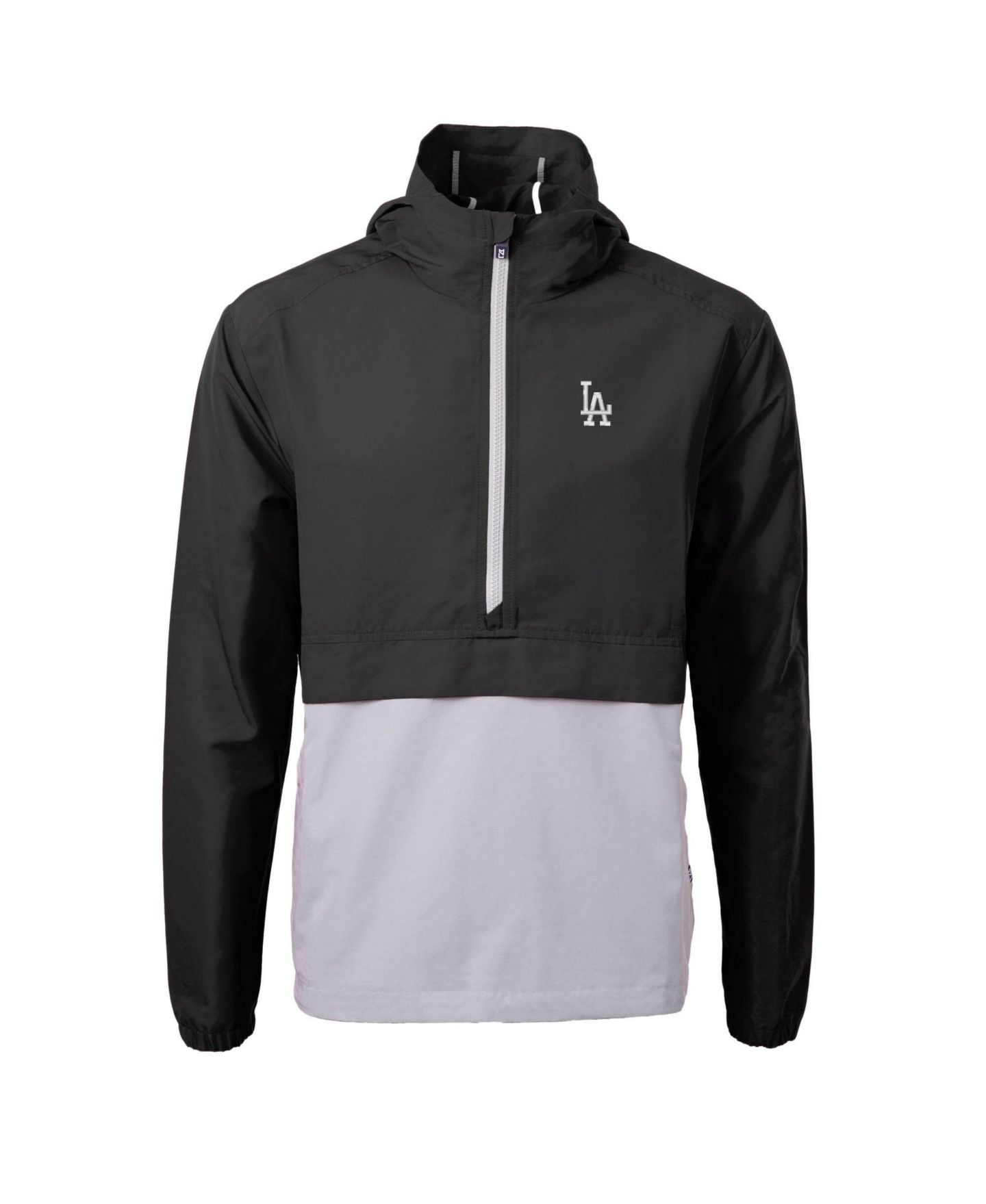 Мужская куртка Cutter & Buck Black Los Angeles Dodgers Charter Eco Half-Zip Anorak — фото 2