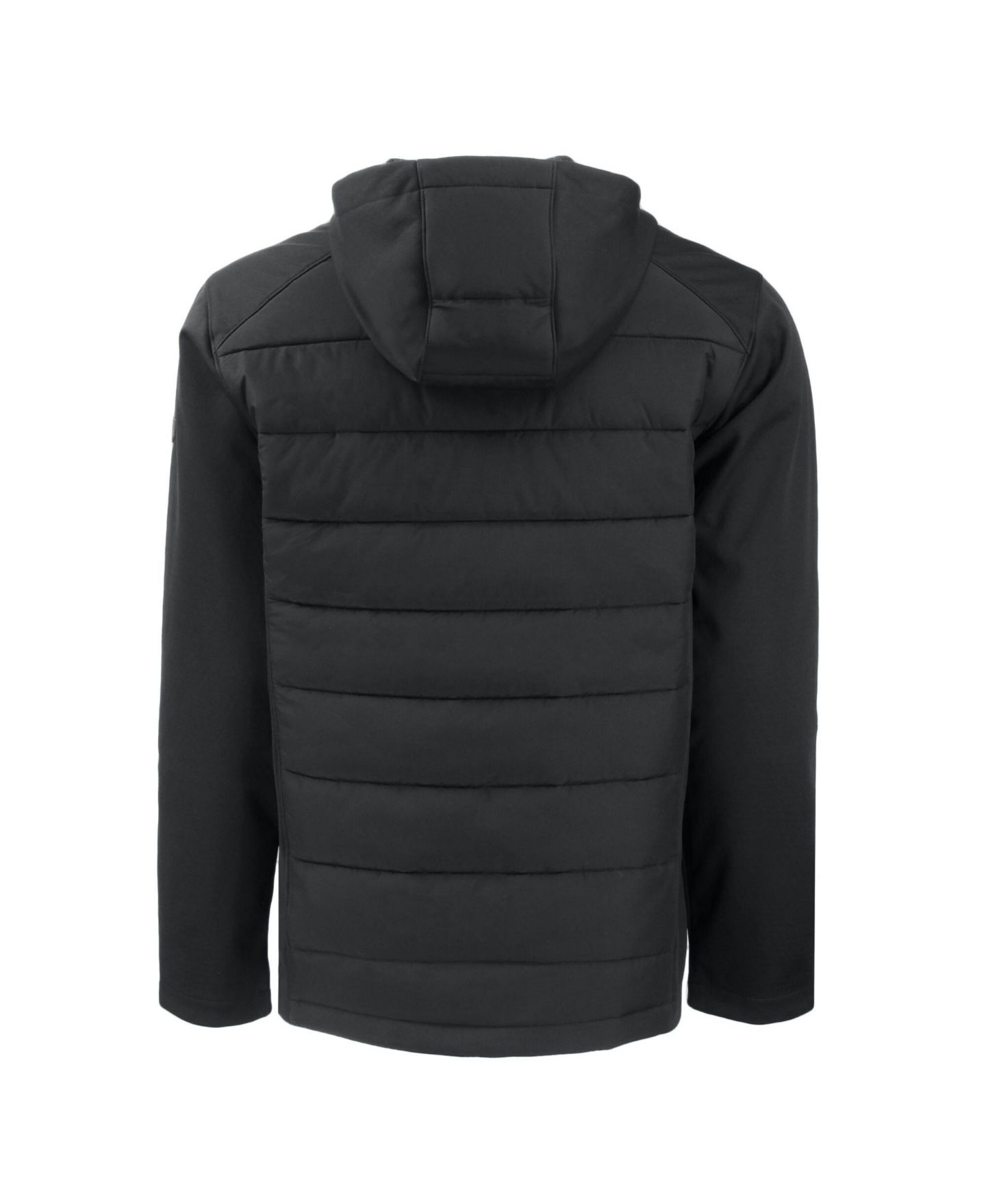 Мужская куртка Cutter & Buck Black Los Angeles Dodgers Evoke Hybrid Eco Softshell Full-Zip Hooded — фото 3