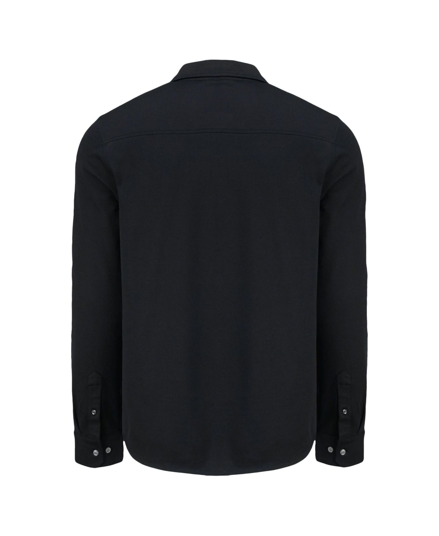 Мужская рубашка Cutter & Buck Black Los Angeles Dodgers Knitted Advantage Tri-Blend Eco Soft Pique Long Sleeve Button-Up — фото 3