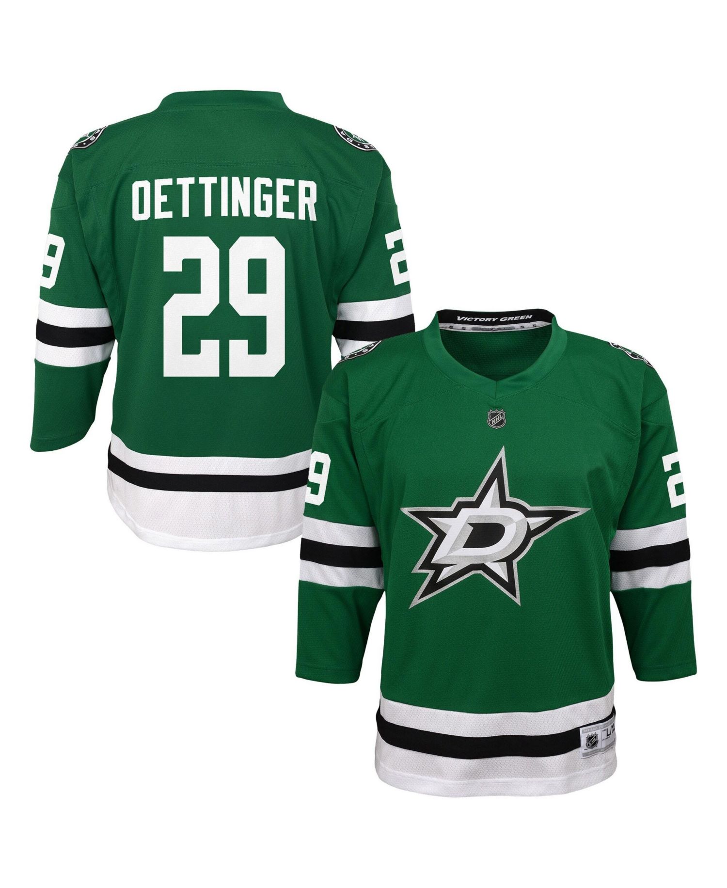 Big Boys and Girls Jake Oettinger Kelly Green Dallas Stars Home Replica Player Jersey