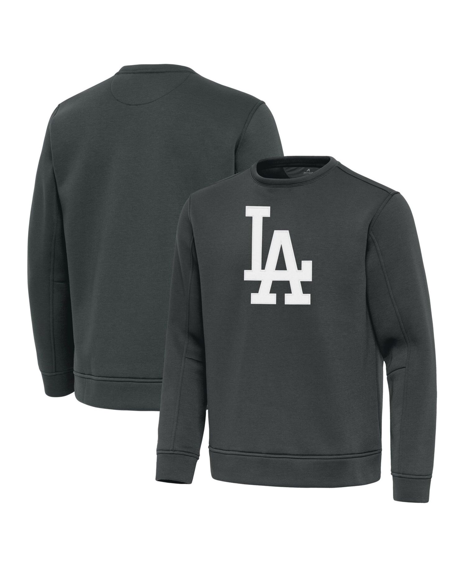Men's Pewter Los Angeles Dodgers Relevant Lightweight Pullover Sweatshirt