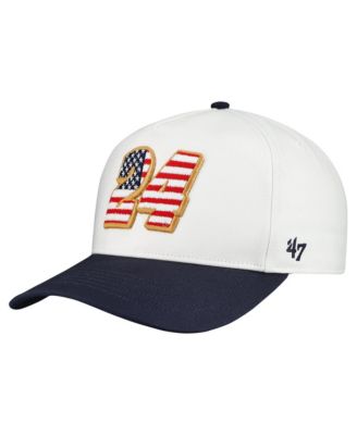 Men's White William Byron Flag Fill Two-Tone Team Adjustable Hitch Hat