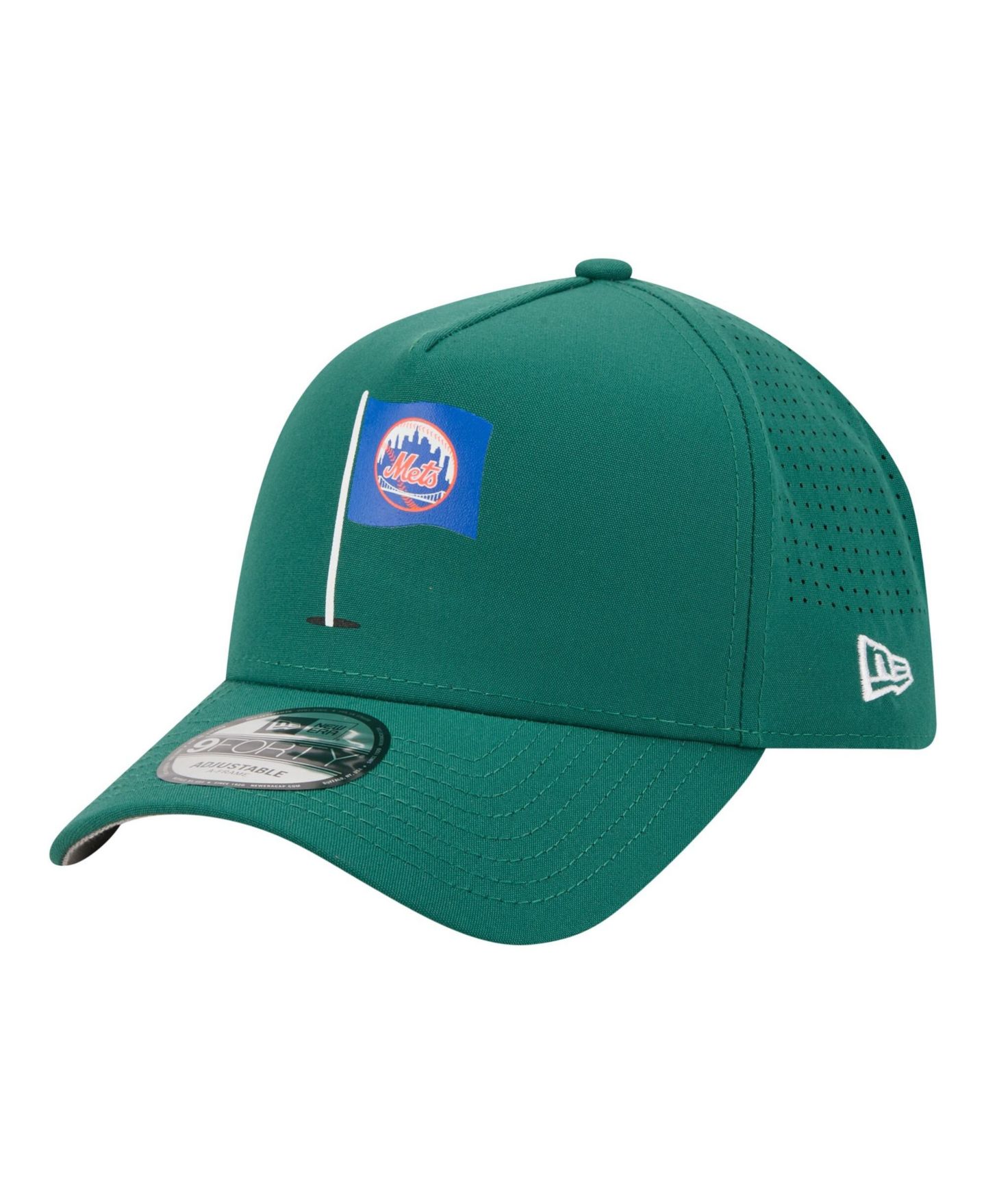Мужская кепка New Era Green New York Mets Pin Seeker 9FORTY A-Frame Adjustable Hat — фото 3
