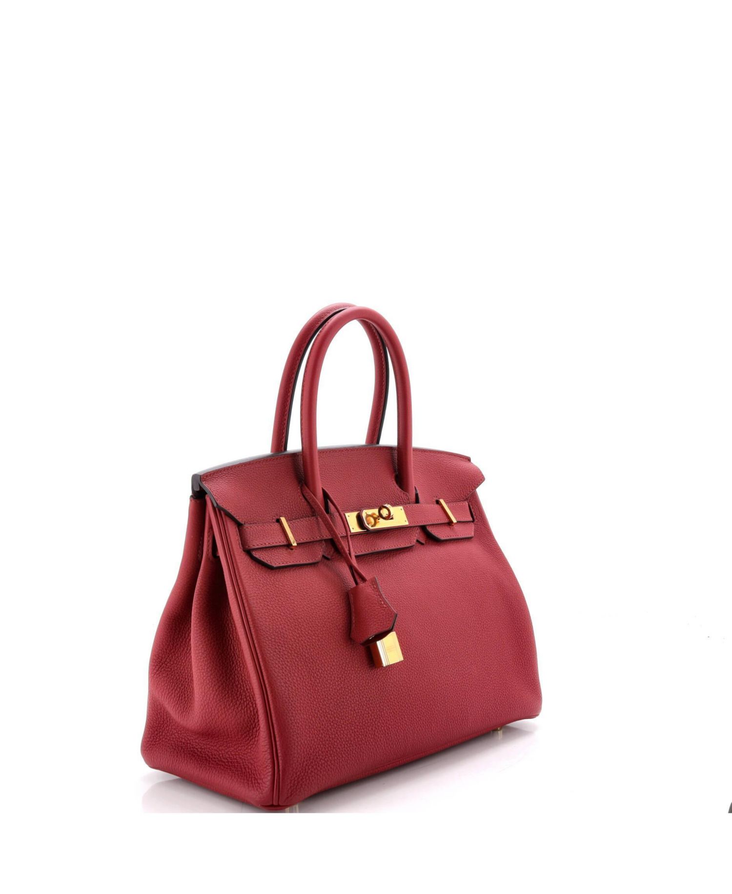 Birkin 30 Handbag Red Togo with Gold Hardware