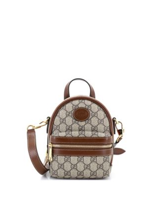 Mini Interlocking G Patch Multi-Function Shoulder Bag GG Coated Canvas