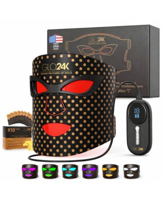 7 Color LED Photon Rejuvenation Mask and Collagen Eye Patches 10 Pairs, Light Therapy for Smoother, Brighter Skin
