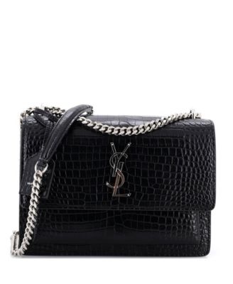 Medium Sunset Crossbody Bag Embossed Leather
