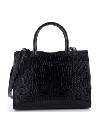 Medium Uptown Tote Embossed Leather