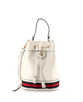 Small Ophidia Bucket Bag Leather