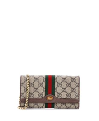 Ophidia Chain Wallet GG Coated Canvas