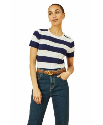 Women's Block Stripe Knitted Top