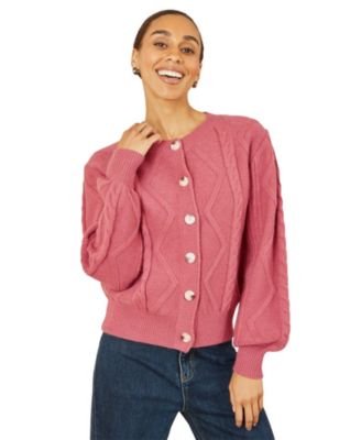 Women's Relaxed Fit Cable Cardigan