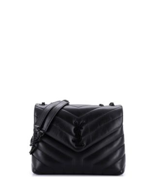 Small Loulou Shoulder Bag Matelasse Chevron Leather