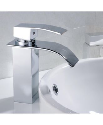 Chrome Bathroom Faucet,Faucet for Bathroom Sink, Single Hole Bathroom Faucet Modern Single Handle Vanity Basin Faucet