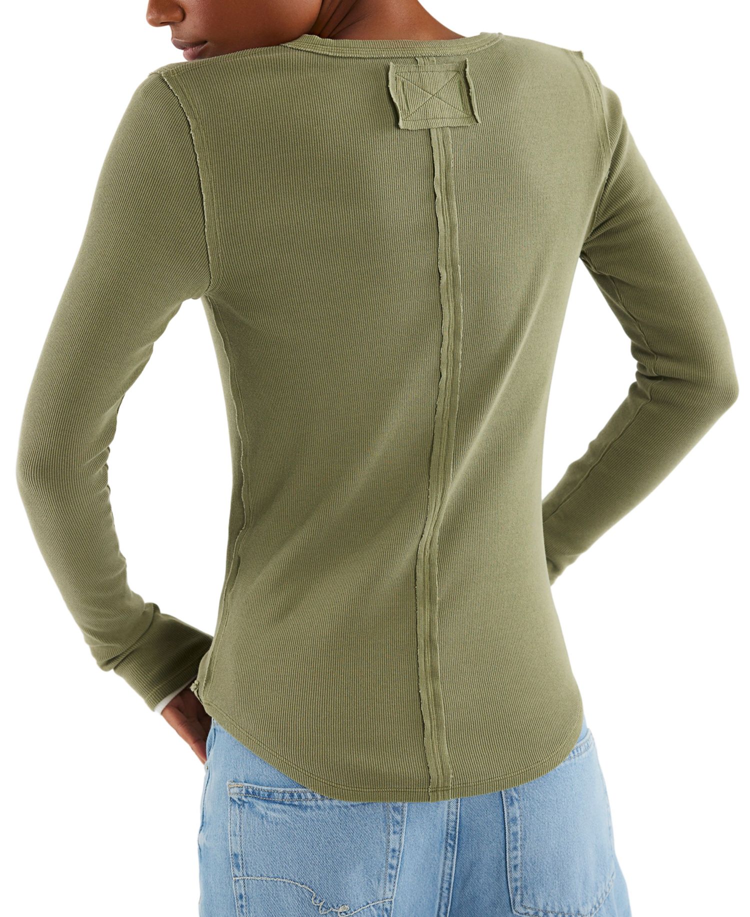 Women's Long-Sleeve Henley Top