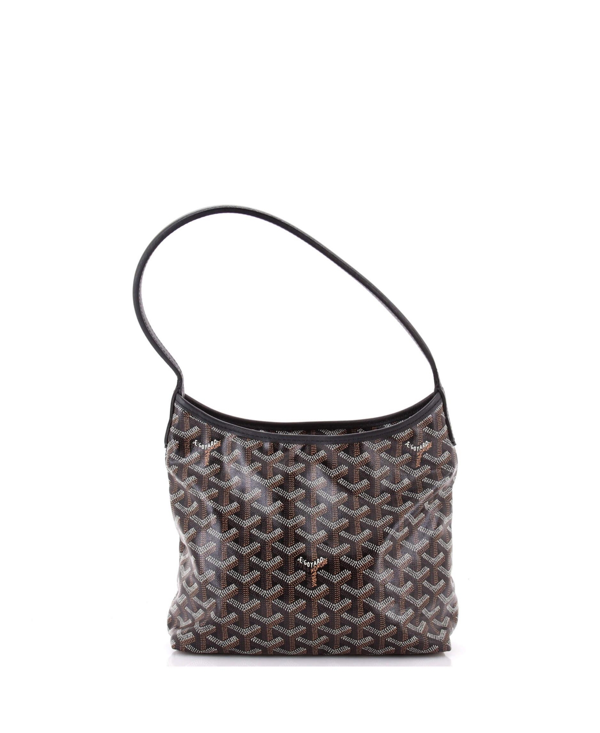 Pre-Owned Goyard Mini Boheme Hobo Coated Canvas