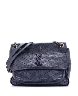 Medium Niki Chain Flap Bag Matelasse Chevron Leather
