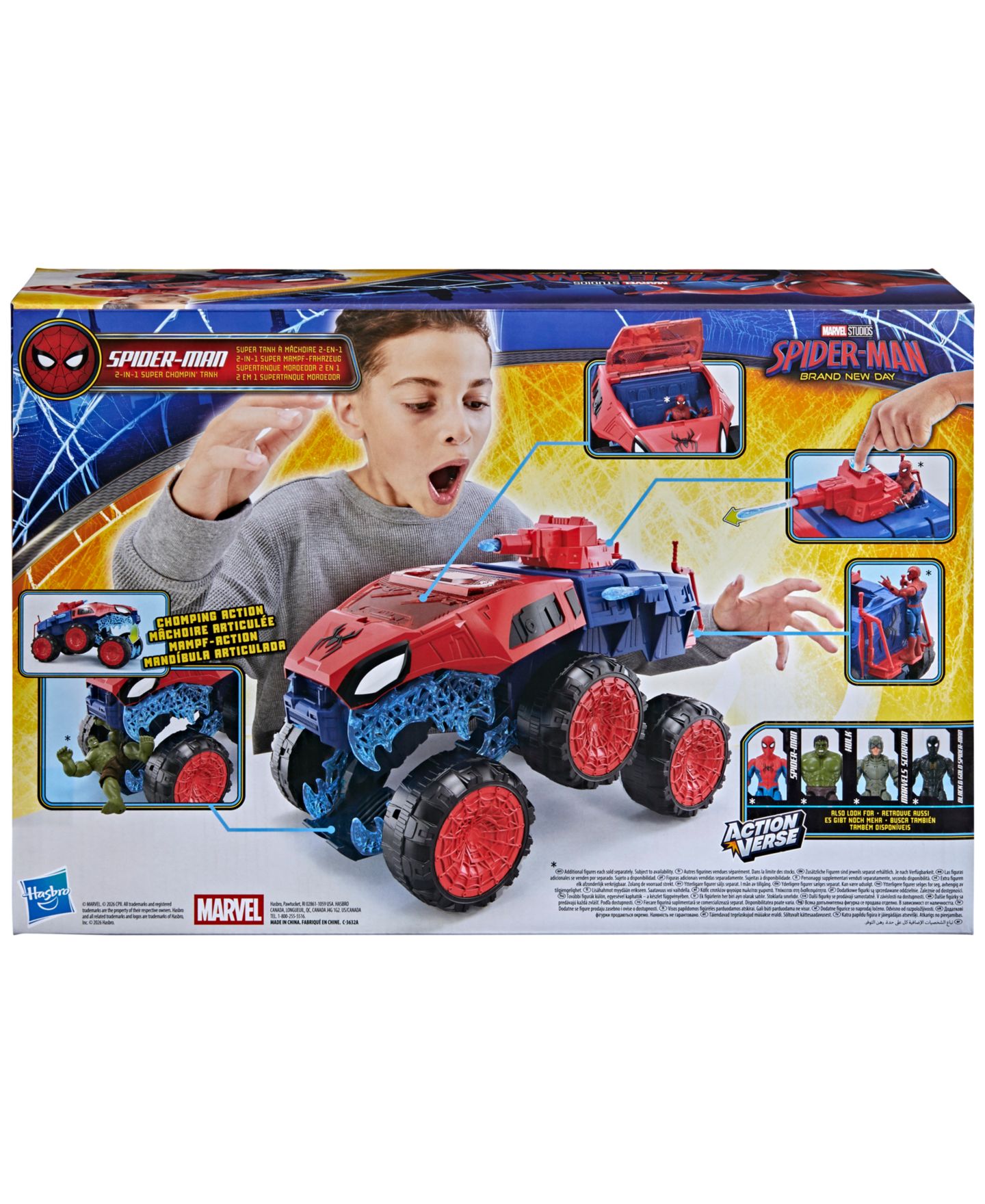 Детская майка Spider-Man 2-in-1 Super Chompin Tank, Ages 4+ — фото 4
