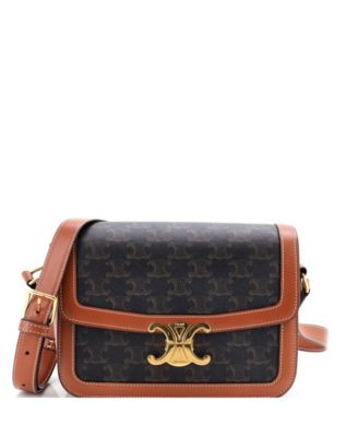 Medium Triomphe Shoulder Bag Triomphe Coated Canvas