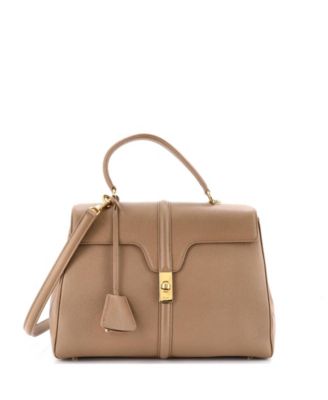 Medium 16 Top Handle Bag Grained Calfskin