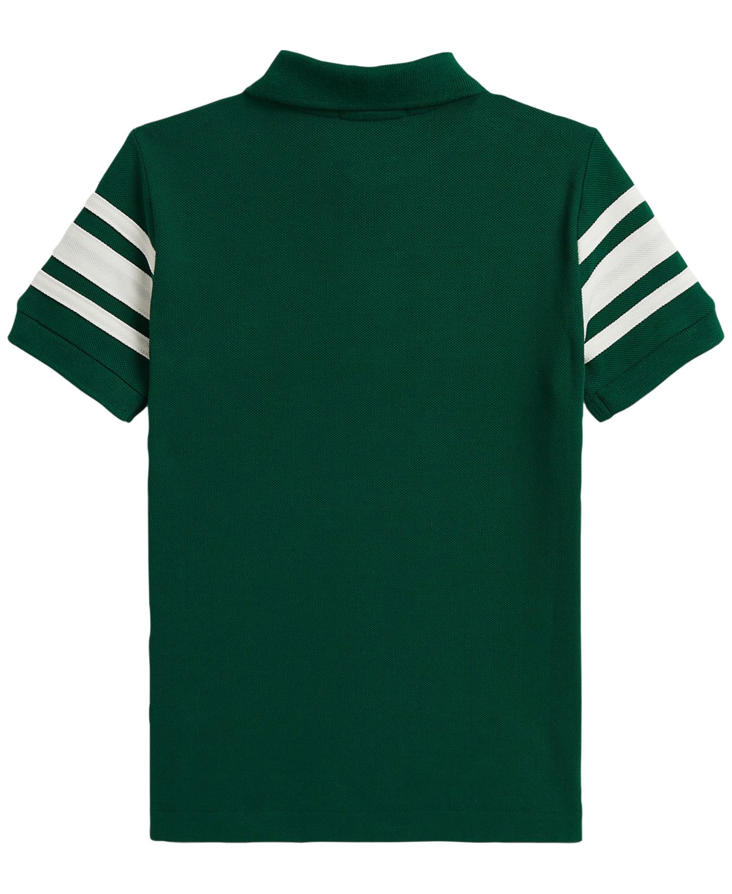 Поло Polo Ralph Lauren Big Pony Cotton Mesh Polo Shirt для мальчиков, цвет: Тёмно-зелёный — фото 4